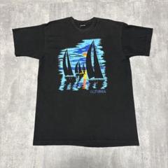 90s usa製 ヴィンテージ　Tシャツ　ヨット　海　太陽　カルフォルニア