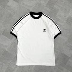 極上】アディダス リンガーTシャツ 80s 銀タグ 刺繍 袖ライン