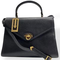極美品　charles jourdan 　２way　ハンドバッグ　ショルダー　黒