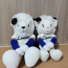 西武ライオンズ レオ ライナ レトロ ぬいぐるみ 2点セットのサムネイル