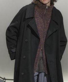 Casper John ウールメルトンオーバーコート S ブラック CASPER JOHN（キャスパージョン）の「Wool melton over coat