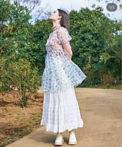 POPPY 花柄ロングスカート　あさギーにょ POPPY 花柄ロングスカートあさギーにょ