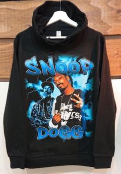 送料込み snoop doggスヌープドッグ BIGプリンバンドパーカー L