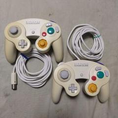 ニンテンドー　ゲームキューブ　コントローラ　ホワイト後期型　2個セット ニンテンドー ゲームキューブ コントローラ ホワイト後期型 2個