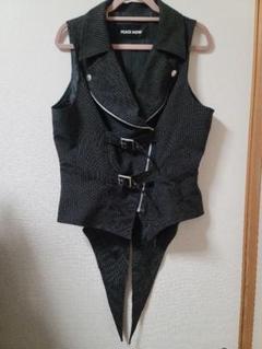 ブラックピースナウ 編み上げベスト 黒 BLACK PEACE NOW ブラックピースナウ ジップアップベスト - メルカリ