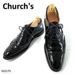 本日まで値下げ値下げChurch´s 3都市 7.5 ウィングチップ ブラック