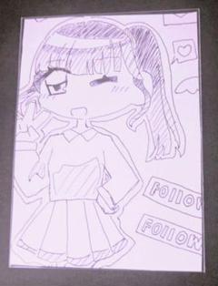 アナログイラスト 手描き 萌え絵 女の子