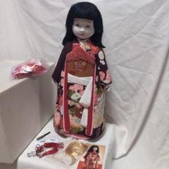 市松人形 抱き人形 創作人形 布貼りハンドメイド 有名作家 島村龍児作 創作人形 日本人形 市松人形 抱き人形