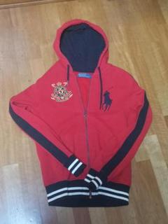 新品 未使用 希少 Polo Ralph Lauren フードパーカー 赤 Sのサムネイル