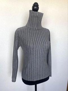 67752　PLEATSPLEASE　ハイネック　長袖カットソー PLEATS PLEASEイッセイミヤケ グレー ハイネック 長袖 サイズ3