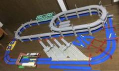 プラレール線路　複線4層高架レイアウト　サウンド駅付き プラレール線路 複線4層高架レイアウト サウンド駅付き - メルカリ