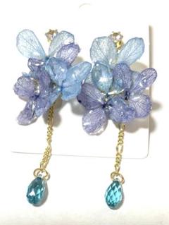 新♡クリスタルゆらゆら　紫陽花　ピアス　12 可愛い