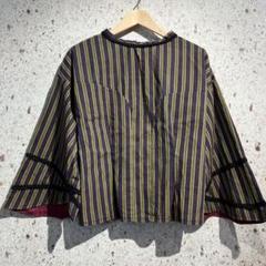 70s VINTAGE UNKNOWN フレアスリーブブラウス　ヴィンテージ