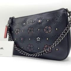 未使用近い　コーチ　ティーローズ　ショルダー紐 COACH（コーチ）の「ローグ バッグ・ティー ローズ（ショルダー