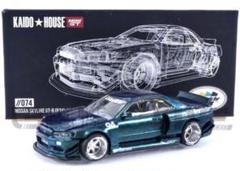 Kaido BLKLTD 日産スカイライン R34 エアロ ポリス ピン付き。 BLKLTD Nissan Skyline GT-R (R34) Kaido Works (V2 Aero