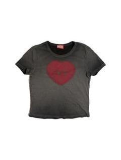 【24時間以内発送】DIESEL T-Ele ハートプリントイ Tシャツ_L 24時間以内発送】DIESEL T-Ele ハートプリントイ Tシャツ_L