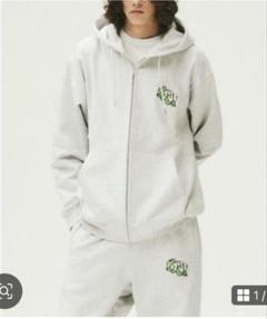 HUF パーカー スウェットパンツ　セットアップ CLASSIC FLEECE CREW / HUF ハフ ヘビーウェイト 刺繍ロゴ