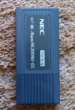 無線LAN-USB子機 NEC PA-WL300NU/GS BLACK