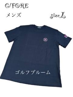 G/FORE韓国ジーフォアメンズTシャツsizeLブラック×ピンク