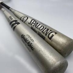 【X115】MIZUNO/SPALDING 金属バット2点セット