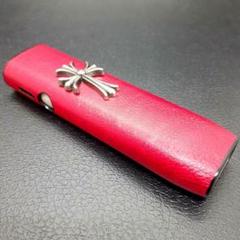 ■アイコス イルマ i ワン ケース iqos iluma one用 クロス赤Q
