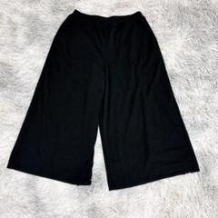 ジャンニロジュディチェ レディース ガウチョパンツ S 黒 ブラック ゆったり