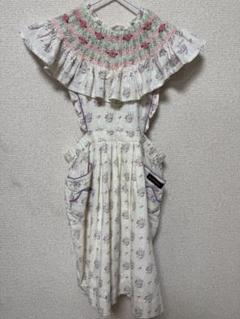 Bonjour diary ワンピース 10Y 花柄刺繍付き bonjour diary 10y