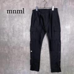 mnml スナップジッパーカーゴパンツ　新品・未使用 mnml] Snap Zipper Cargo Pants Black (28～38インチ) - DOPE