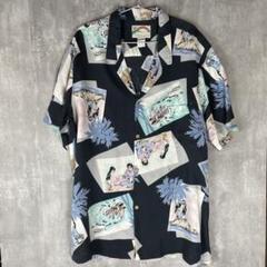 希少シルク製【paradise found】虎兜アロハシャツ 半袖シャツ/シャツ 希少シルク製【paradise found】虎兜アロハシャツ 半袖シャツ