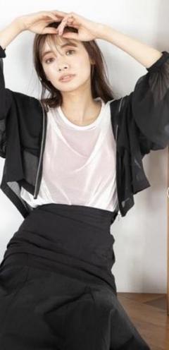 ミスティウーマン♡mystywoman♡ショルダータックメッシュプルオーバーのサムネイル