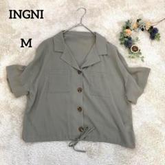 【イング】INGNI ショートスリーブシャツ 半袖 カーキ M