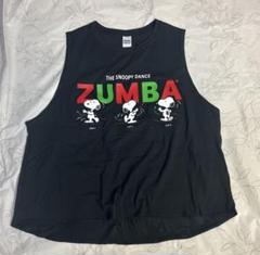 zumba 黒 タンクトップ スヌーピー PEANUTS ズンバウェア