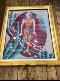 絵画 (大型117cm) 美術品 クラゲ 油絵 日本画 額縁 絵画 (大型117cm) 美術品 クラゲ 油絵 日本画 額縁 - メルカリ