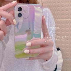 PCクリアケースiphone15proオーロラケース