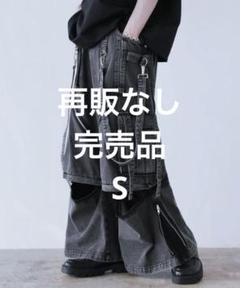 LILL 3wayルーズシルエットハイギミックサスペンダーデニムカーゴパンツ