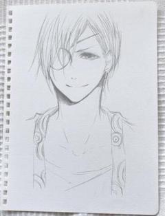 D.gray-man Dグレ 手描きイラスト スケブ ラビ