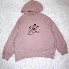 UNIQLO×Disney【XL】パーカー　ピンク　ミッキーマウス　プルート