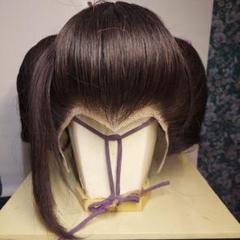 ◇ 日本髪かつら 専用木製ケース/本つげくし付き 大衆演劇 舞台