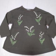 100★ハッカキッズ★すずらんプリントAラインTシャツ★