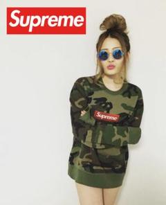 Supreme MeshToteBag カモ柄 大人気！完売品！】SUPREME BOX LOGO Crewneck カモ柄S - メルカリ