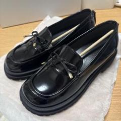 【値下げ中】LE TALON リボンプラットフォームローファー KARIN TAKUBO×LE TALON リボンプラットフォームローファー