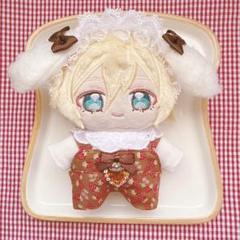 いつぬいサイズ☆ブラウン×イチゴチェリー柄♡3点set☆あんスタぬい服