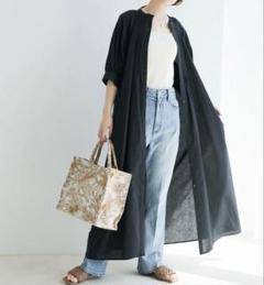 【美品】VIS ヘンプピンタックフロントボタンワンピース