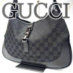 GUCCI　グッチ　ジャッキー　ワンショルダーバッグ　キャンバス×レザー　GG