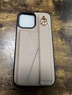 ◇新品◇ iPhone13ProMaxケース カードポケット付き ベージュ