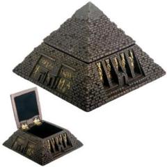 8473 エジプシャン古代エジプト　ピラミッド　砂岩風　小箱置物・小箱