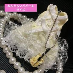 【ハンドメイド】ねんどろいどどーるサイズ 洋服★ドリンクチャーム付きイエロー系①