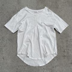 whowhat SPINAL WIDE T-shirt White y2k