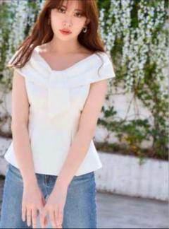 未使用】Her lip to Lily Shawl Peplum Top - メルカリ