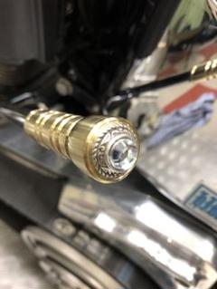 バイク用ナンバーボルトターコイズコンチョジョッキーしシフトノブ
